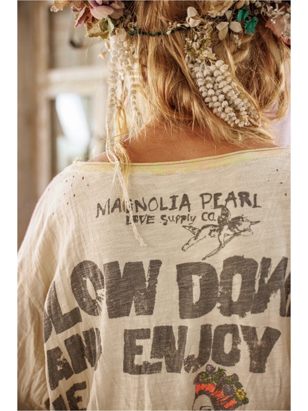 Magnolia Pearl Slow Down Viggo Tee NWT OS - Picture 5 of 6